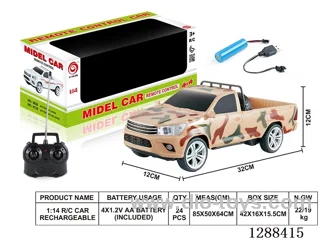 1:14 4ch RC car W L/M included battery