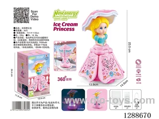 Universal Ice Cream Princess W L/M (Fully Eco-Friendly) - Included Battery