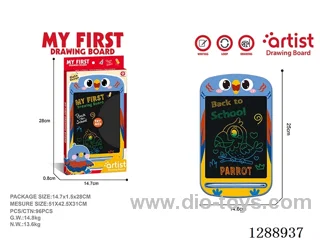 Little Bird LCD Drawing Board – One-Button Clear – included battery (1 x 3V CR2025 Button Cell Battery)