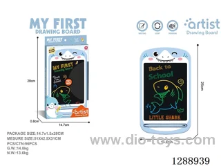 Shark LCD Drawing Board, One-Button Clear, included battery (1 x 3V CR2025 Button Cell Battery)