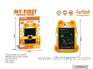 Fox LCD Drawing Board – One-Button Clear – Included Battery (1 x 3V CR2025 button cell battery)