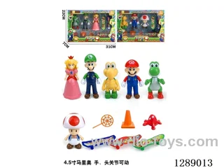 Super Mario 4.5-inch Figurines