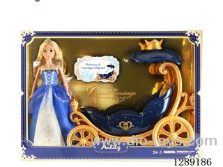 11.5-inch Solid-Body Doll Carriage (Brown Skin)