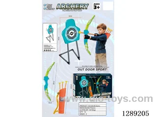 68cm Bow with Arrows/Quiver + Large Target Stand