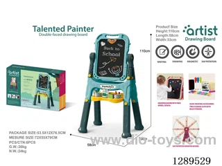 Magnetic Double-Sided Drawing Board with Long Legs