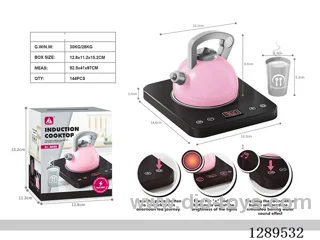 Induction Cooktop Set (Light and Sound Effects; 3 AAA batteries not included)