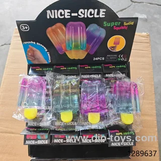 TPR ice cream squeeze toys in display box