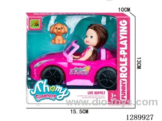 Round Car Doll Set