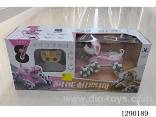 Chinese package - Gesture-Controlled(Dual Mode) - 2.4G RC stunt dog W L/M 2 colors included battery