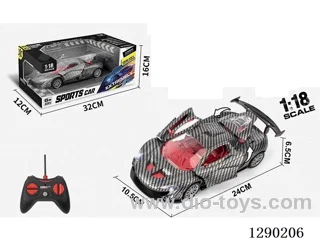 1:18 5ch rc car with light not included battery