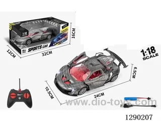 1:18 5ch rc car with light included battery