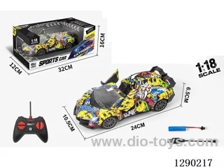 1:18 5ch rc car with light included battery