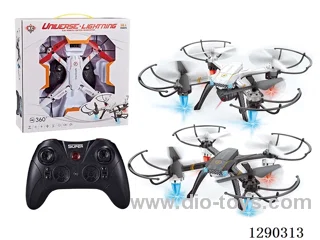 Altitude-Hold Quadcopter (with Handheld Remote Control) (Assorted Black and White) included battery