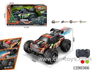 2.4G 4WD RC stunt car with spray included battery