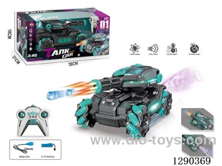 2.4G RC stunt tank W L/M/spray/water bullet included battery