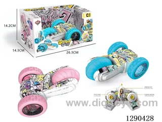 2.4G RC stunt car with light not included battery