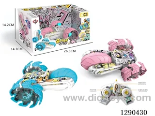 2.4G RC stunt car with light not included battery