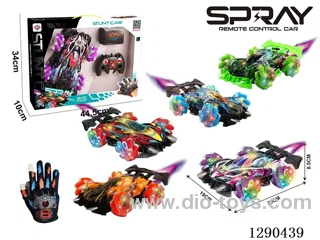 RC Stunt Car with Glove-Style Remote Control 3 colors included battery