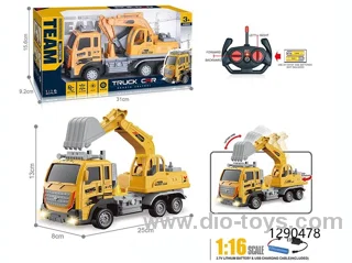 27MHz 1:16 4ch rc car with light included battery
