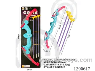 Folding Flashlight Bow and Arrow Set