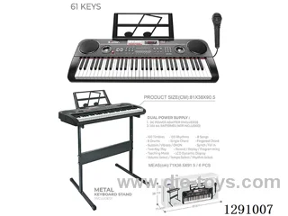 61-Key Electronic Keyboard with Stand