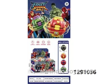 Fidget spinner ball toy in display box