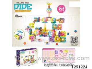 Transparent 3-in-1 Building Blocks (Strong Magnets) 170PCS