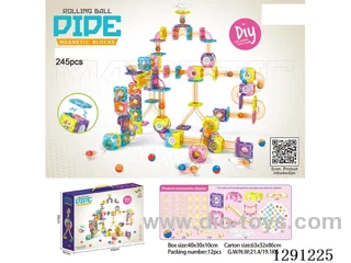 Transparent 3-in-1 Building Blocks (Standard Magnets) 245PCS