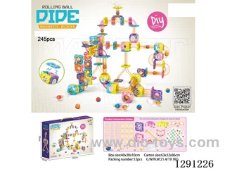 Transparent 3-in-1 Building Blocks (Strong Magnets) 245PCS