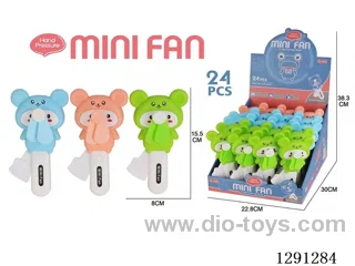 Hand-Press Fans, 24PCS, 3 colors