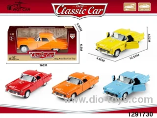 1:32 pull back metal car in window box