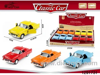 1:32 pull back metal car 12pcs in display box