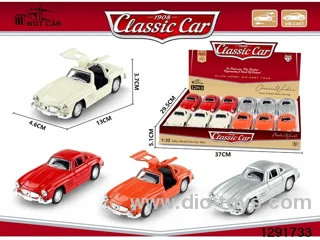 1:32 pull back metal car 12pcs in display box