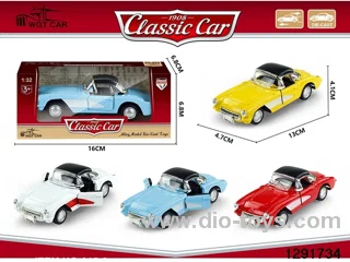 1:32 pull back metal car in window box