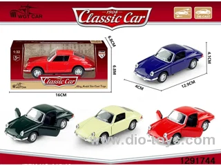 1:32 pull back metal car in window box