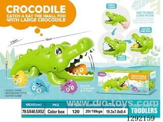 Crocodile Eats Little Fish Bath Toy