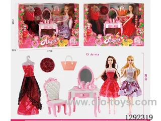 11-inch 11-Joint Barbie set 2 mixed