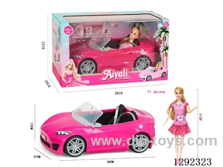 Barbie + car set