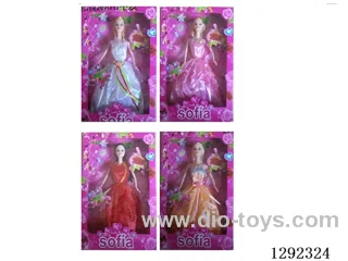 11 inch Solid-Body Barbie set 4 mixed