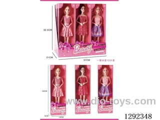 11-inch 11-Joint Solid-Body Barbie 12PCS