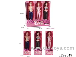 11-inch 11-Joint Solid-Body Barbie 12PCS