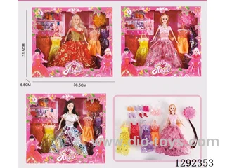 11 inch Solid-Body Barbie set 3 mixed