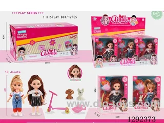 6-Inch 13-Joint Solid-Body Doll Set12PCS