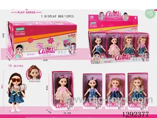 6-Inch 13-Joint Solid-Body Doll Set12PCS