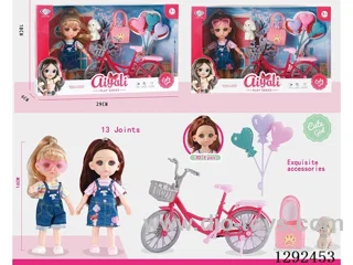 6-Inch 13-Joint Solid-Body Doll Set 2 mixed