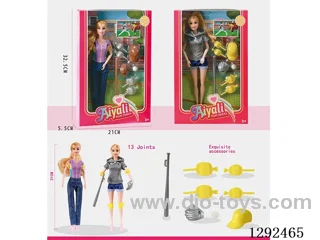 11-inch 11-joint doll baseball set (2 mixed)
