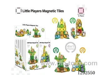 3.75CM Magnetic Tiles, 4-Style Assortment, 12 Small Boxes