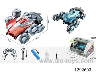 6-wheel 6ch RC stunt car - Single Mode