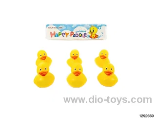 Vinyl duck 6PCS with Sound BB whistle