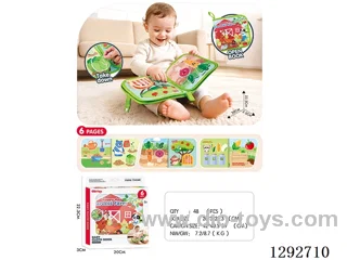 6-Panel Farm Tear-and-Peek Cloth Book